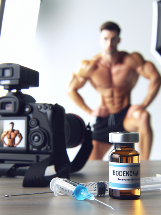 Boldenona en preparación para sesiones fotográficas