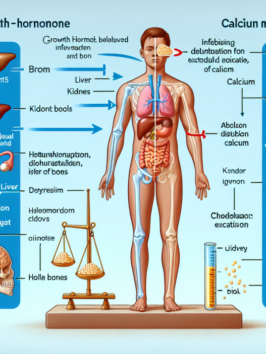 Cómo afecta Hormona del crecimiento al metabolismo del calcio