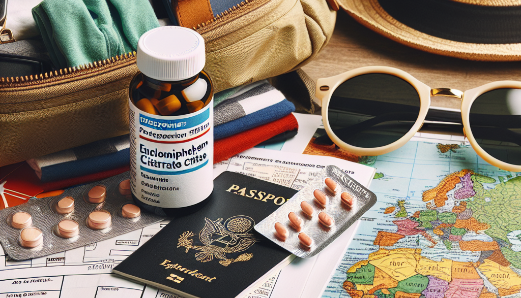 Consejos para viajar mientras usas Enclomiphene citrate