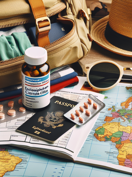 Consejos para viajar mientras usas Enclomiphene citrate