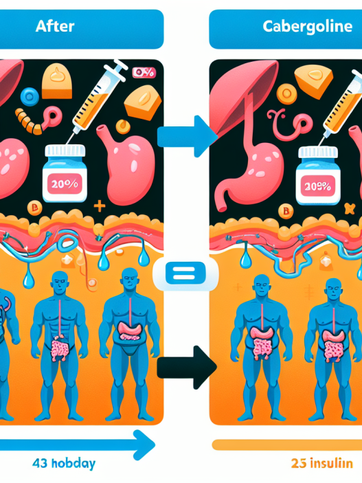 Diferencias en resultados al usar Cabergolina con y sin insulina