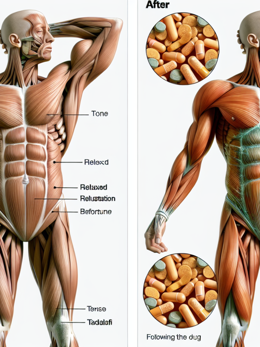 Qué cambios hay en el tono muscular al usar Tadalafil