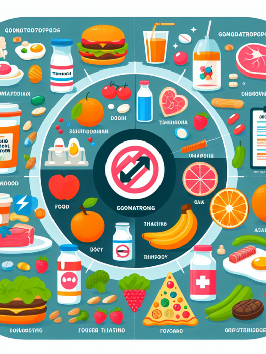 Qué evitar comer al usar Gonadotropina