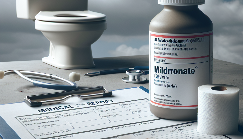 Mildronate Dihydricume y sangre en heces: urgencia médica